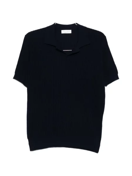 Tricou polo Roberto Collina albastru
