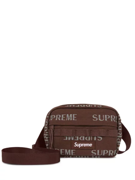 Geantă Supreme cu imagine maro