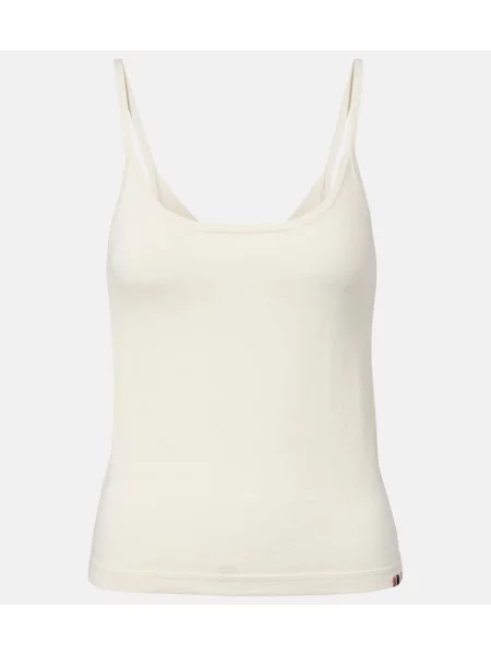 Top Extreme Cashmere din cașmir alb