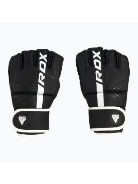 Rękawice grapplingowe RDX Grappling F6 matte white białe