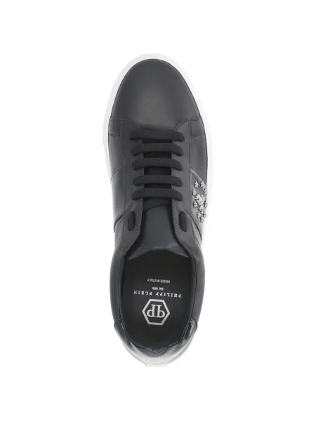 Sneakerși Philipp Plein cu tepi albastru