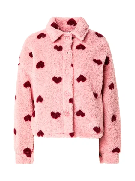 Hailys Geacă de primăvară-toamnă roz / bordeaux roșu