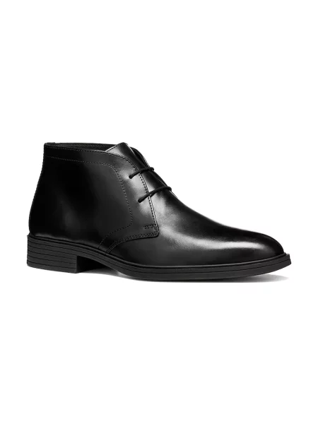 Botine Geox din piele negru
