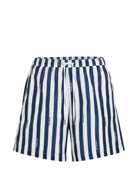 Slip de baie Karl Lagerfeld cu dungi albastru