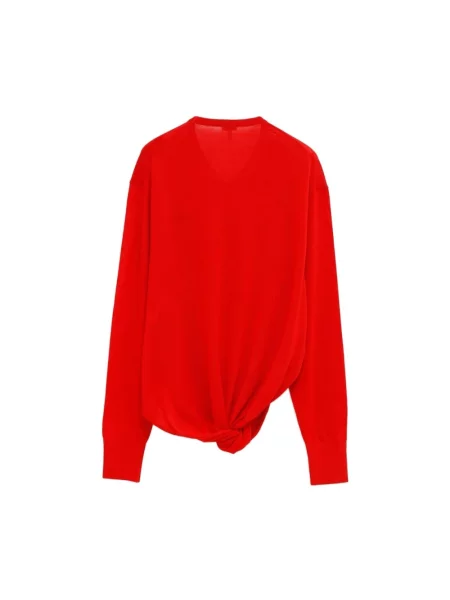 Sweter Loewe wełniany czerwony