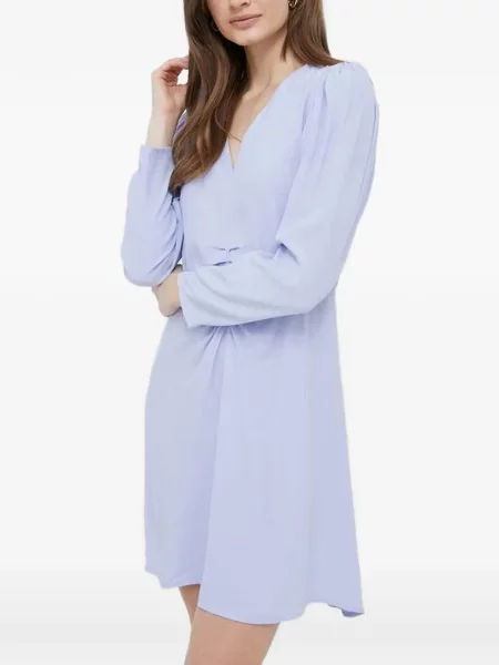 Rochie mini Benetton cu decolteu în V violet