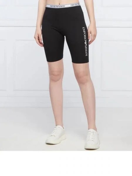 Emporio Armani pantaloni scurți biker negru