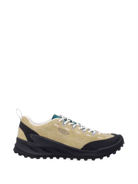 Sneakerși Keen Footwear din piele de căprioară verde