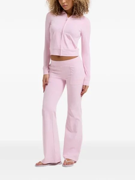 Hanorac cu glugă Juicy Couture cu imagine roz