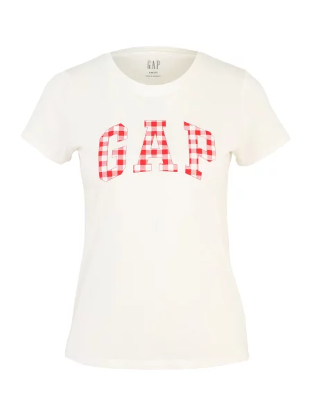 Gap Petite Tricou CLSC crem roșu