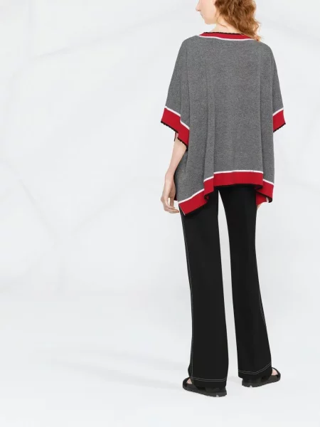 Top Boutique Moschino w kwiatki szary