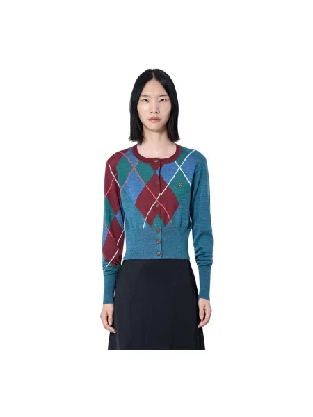 Krótki kardigan Vivienne Westwood z wzorem argyle