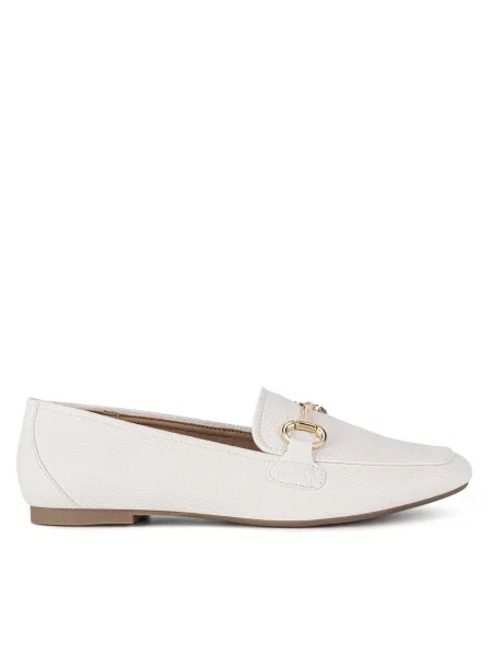Pantofi loafer Jenny alb