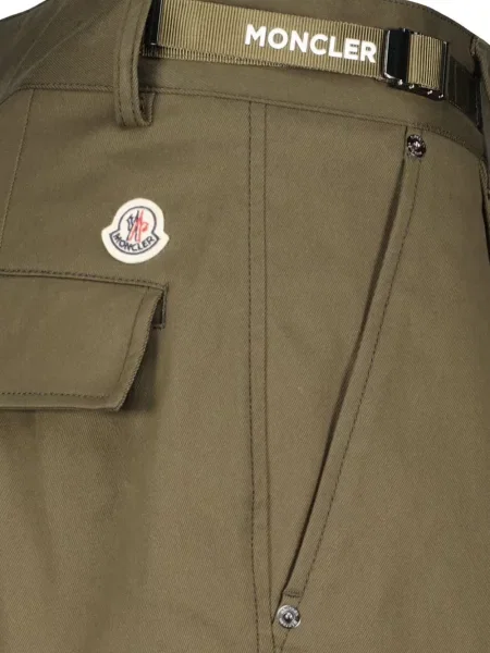Pantaloni Moncler plisate verde