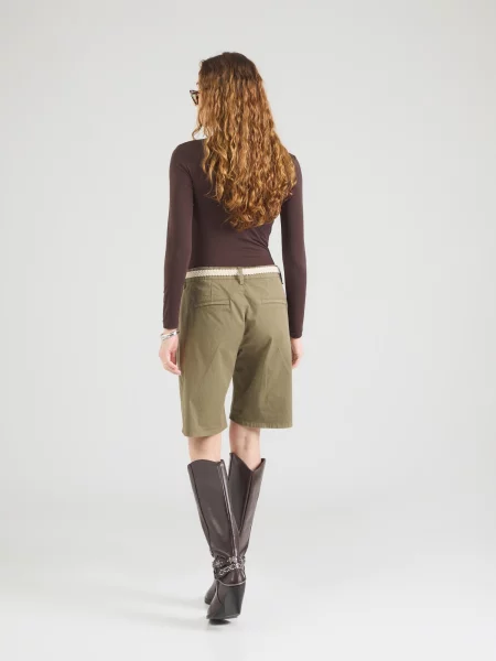 MAC Pantaloni eleganți deschis / oliv bej