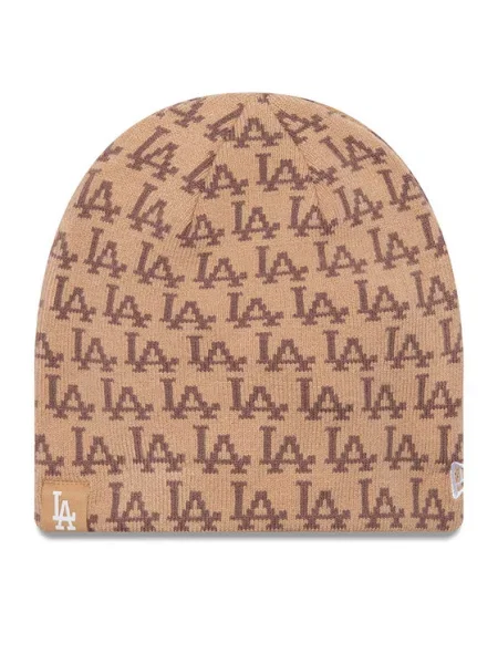 Sapka New Era Jacquard Skull Bean bézs