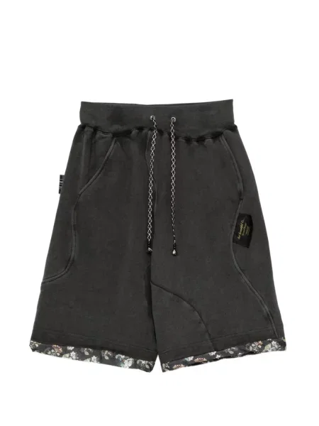 Pantaloni scurți Undercover cu model floral cu cordon gri