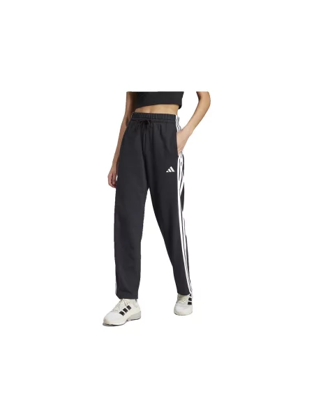 Pruhované nohavice Adidas čierna