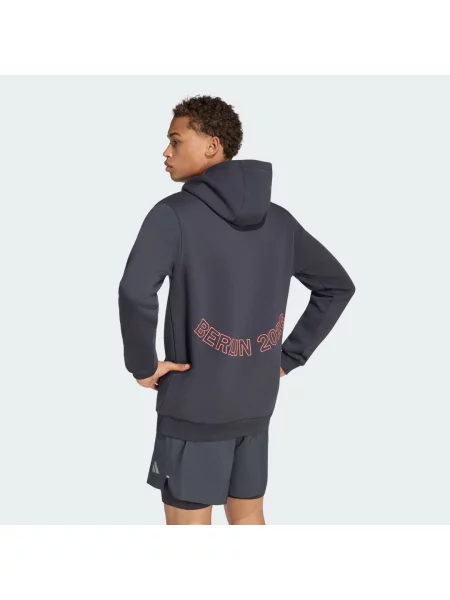 BLUZA Z KAPTUREM BMW BERLIN Marathon szara