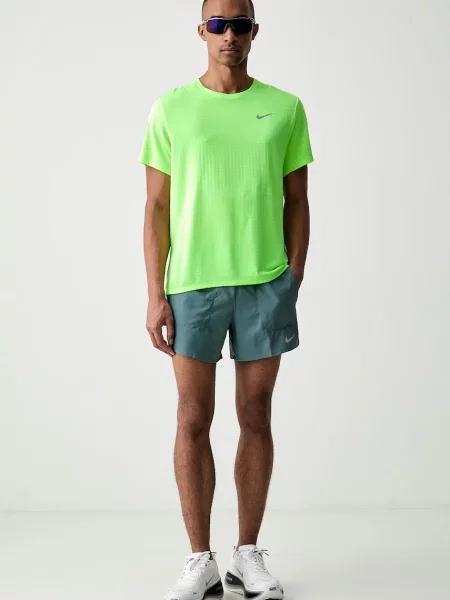 Nike kratka majica za tek Miler Breathe zelena