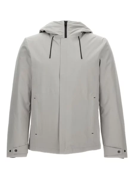 Geacă Woolrich cu glugă gri