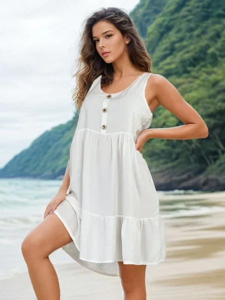 Rochie mini Resti de costum alb