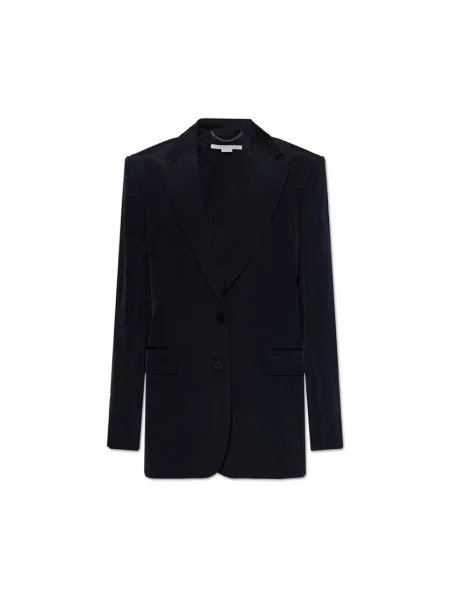 Lniana marynarka Stella Mccartney czarna