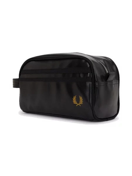 Torba Fred Perry skórzana czarna