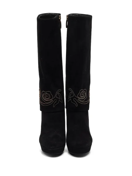 Botine Loriblu din piele de căprioară negru