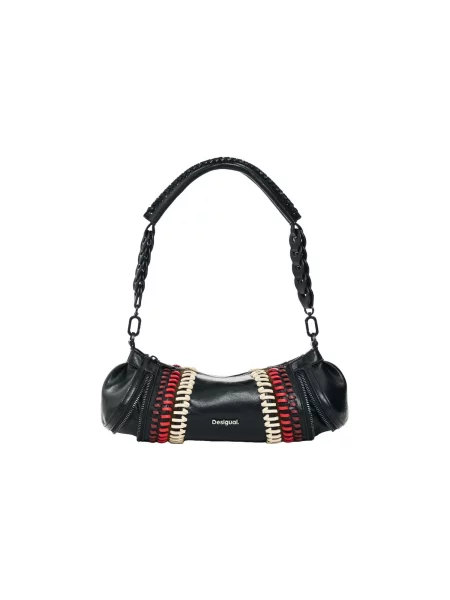 Desigual Geantă de umăr bej deschis / roșu / roșu burgundy negru