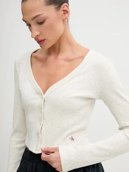 Calvin Klein Jeans жилетка дамска от с сиво