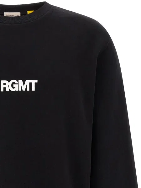 Hanorac cu glugă Moncler cu imagine negru