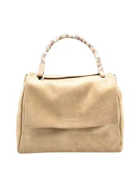 Torebka Orciani skórzana biała