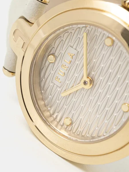 Furla ceas auriu bej