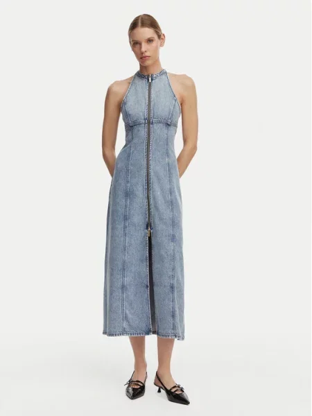 Armani Exchange Джинсова сукня Голубий