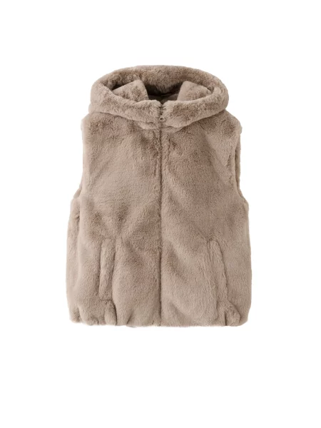 MANGO KIDS Vestă CANELA mokka maro