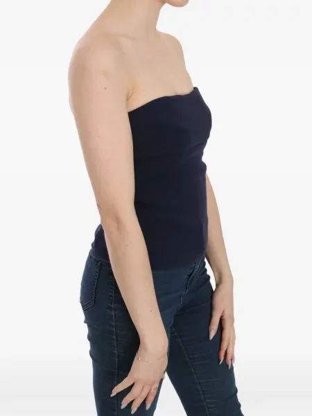 Τοπ Costume National στράπλες μπλε