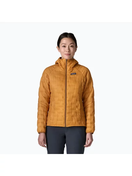 Geacă izolată pentru femei Patagonia Micro Puff Hoody dried mango