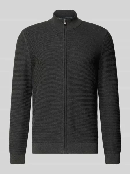 Kardigan o kroju regular fit ze stójką Olymp Level Five