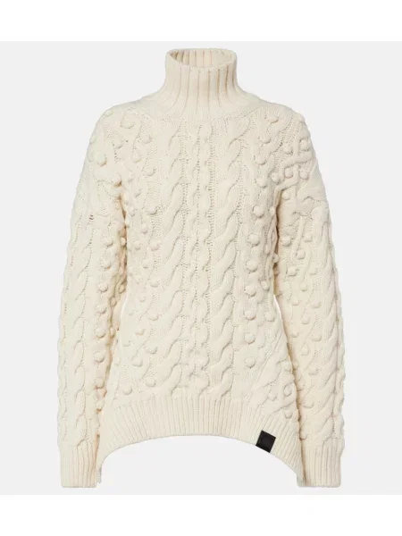 Heláncă Stella Mccartney de lână drapată alb