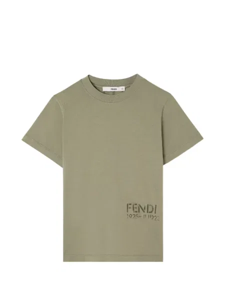 Koszulka dziecięca Fendi zielona