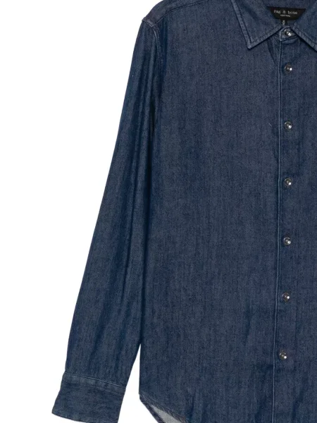 Cămașă din denim Rag & Bone albastru