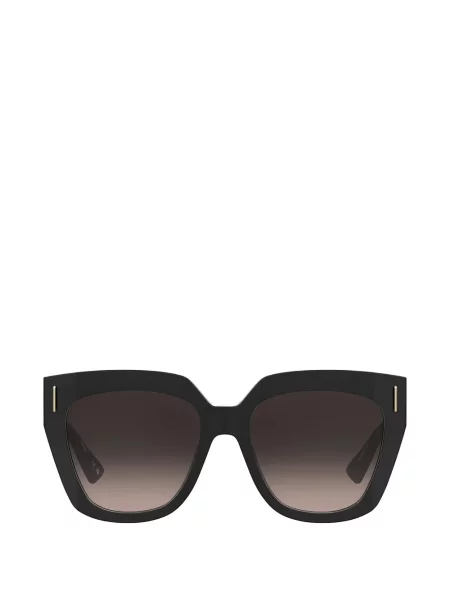 Ochelari de soare Moschino cu imprimeu geometric negru