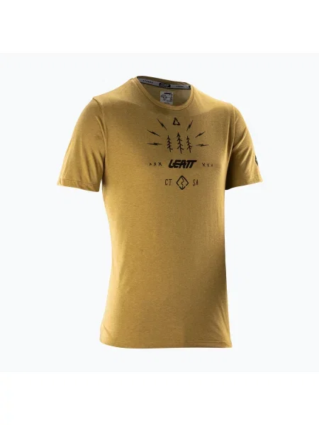 Футболка велосипедна Leatt MTB Gravity brass brown коричнева