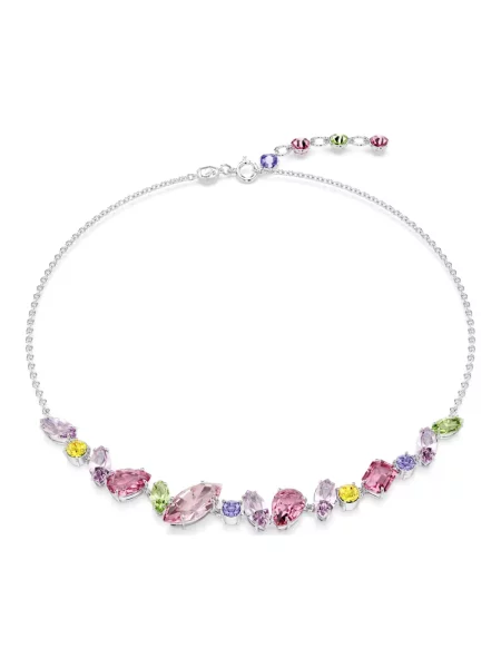 Naszyjnik Swarovski szary