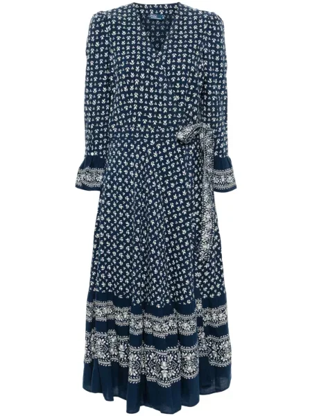 Spodnie Polo Ralph Lauren z nadrukiem w kwiatki garniturowe różowe