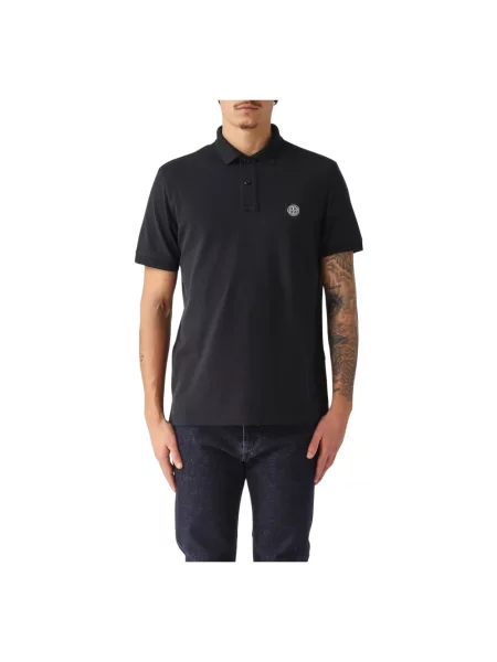 Koszulka polo Stone Island z kamieniami niebieska