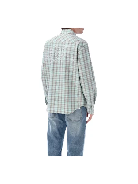 Koszula Off-white w kratę flanelowa biała