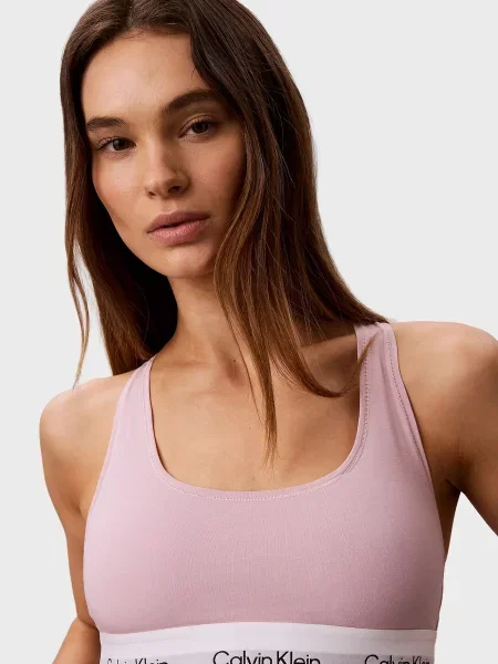 Топ Calvin Klein без подкладки розовый