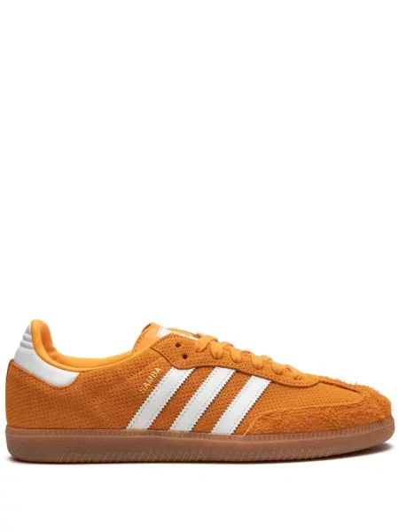 Sneakerși Adidas Samba cu imagine din piele cu imprimeu abstract verde